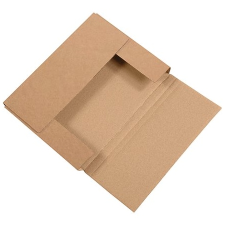 Bsc Preferred 11 1/8 x 8-5/8 x 1'' Kraft Easy-Fold Mailers, 50PK BUY00017187